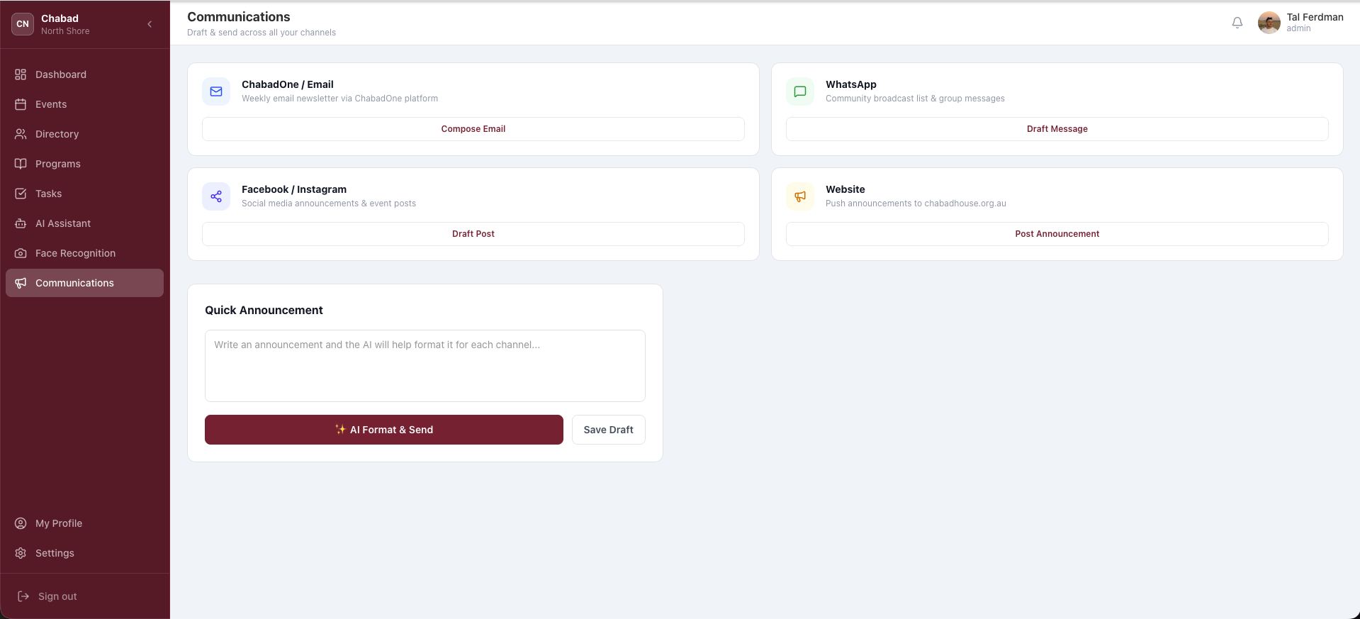 CommandHub communications hub