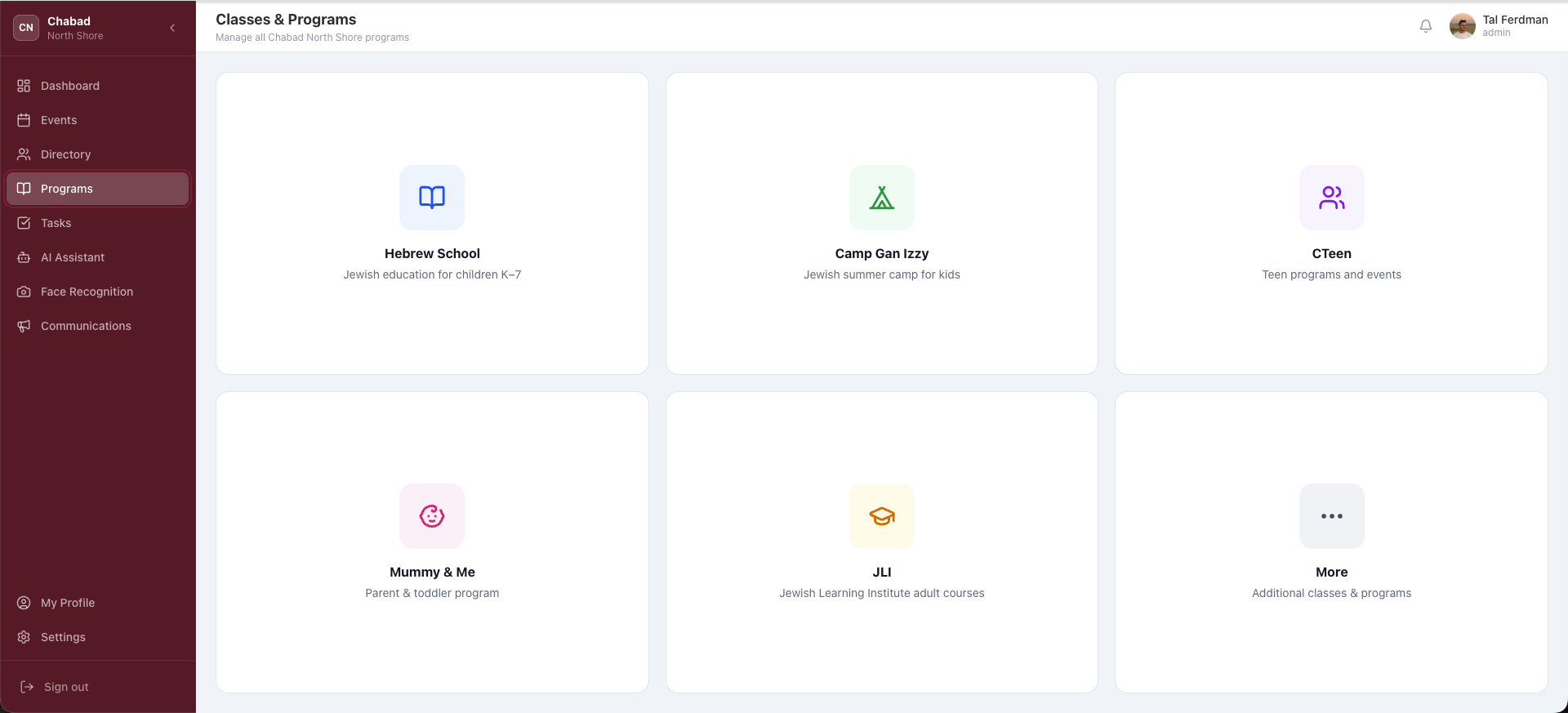 CommandHub programs and classes